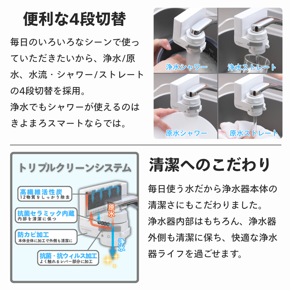 ダイト薬品 浄水器 蛇口直結 きよまろスマート 塩素除去 PFAS PFOS