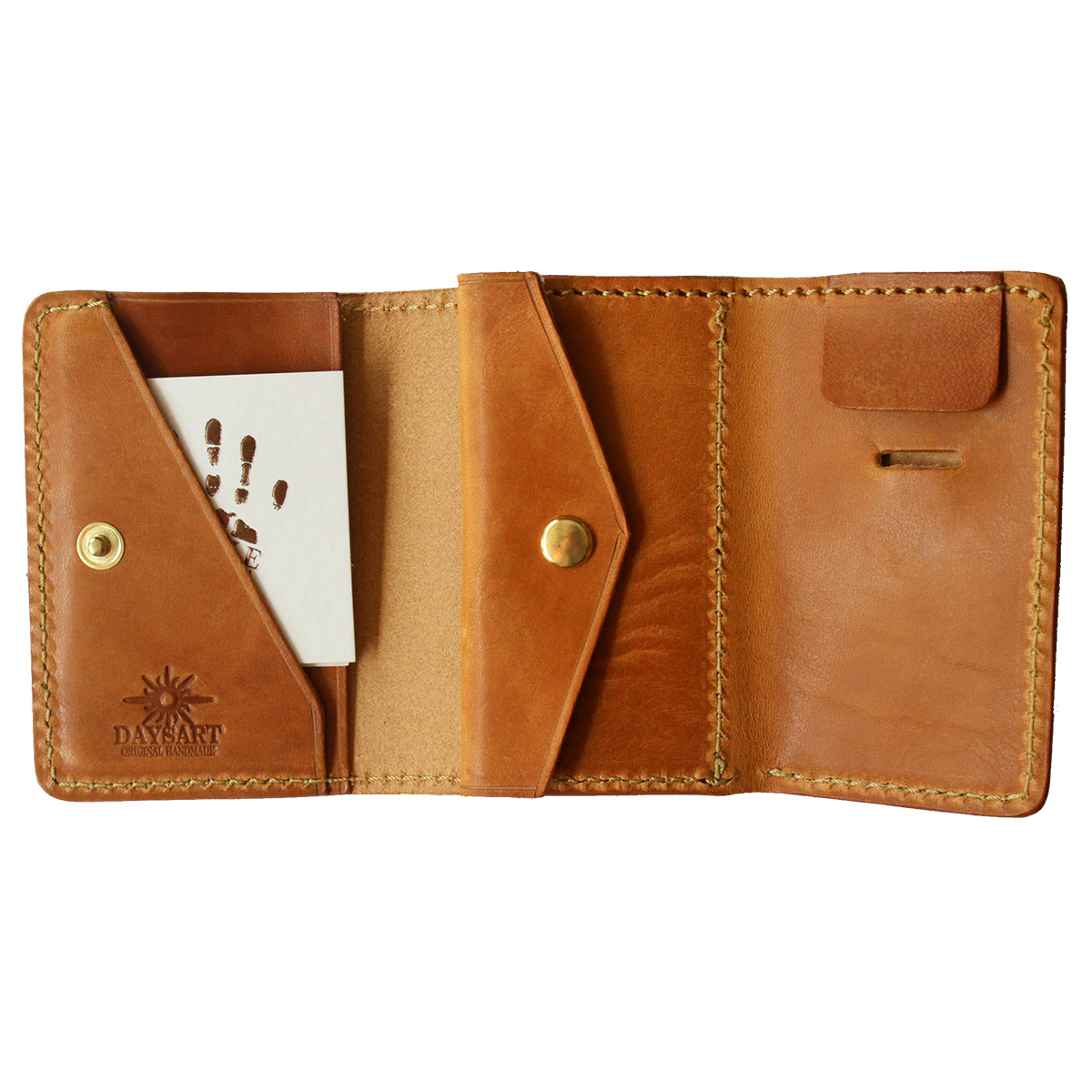 DAYSART（デイズアート） ミニ財布 三つ折り メンズ 本革 イタリアン