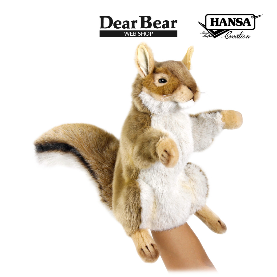HANSA BH7162 アカリス ハンドパペット あかりす 栗鼠 リアル : Dear