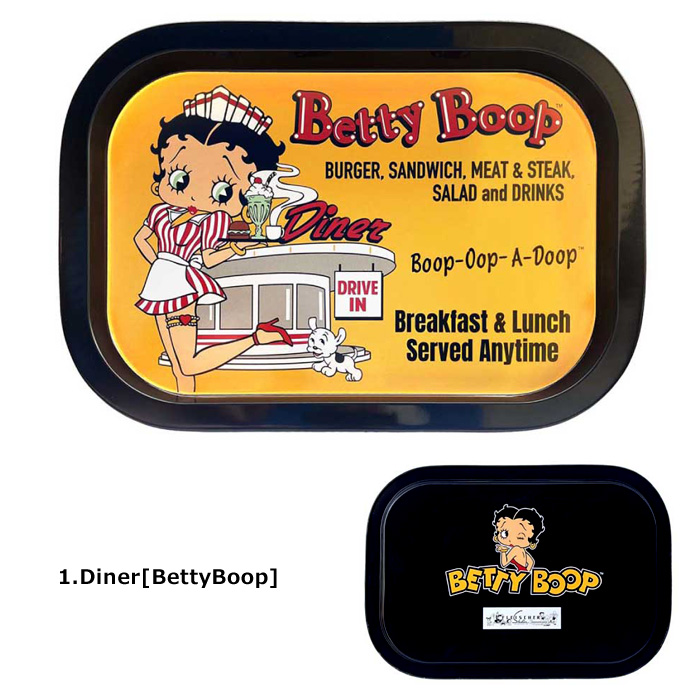 トレイ お盆 ティン スクエア型 ベティちゃん ガーフィールド かわいい