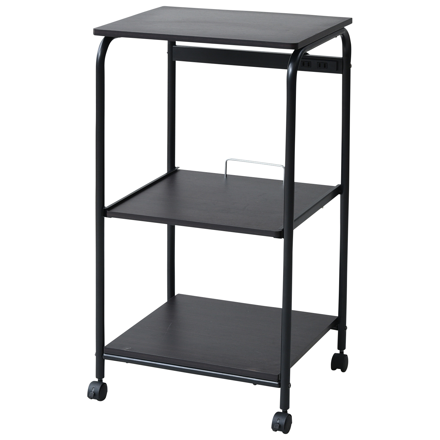 山善（YAMAZEN） レンジ台 スリム キャスター付き 幅48 奥行41.5 高さ