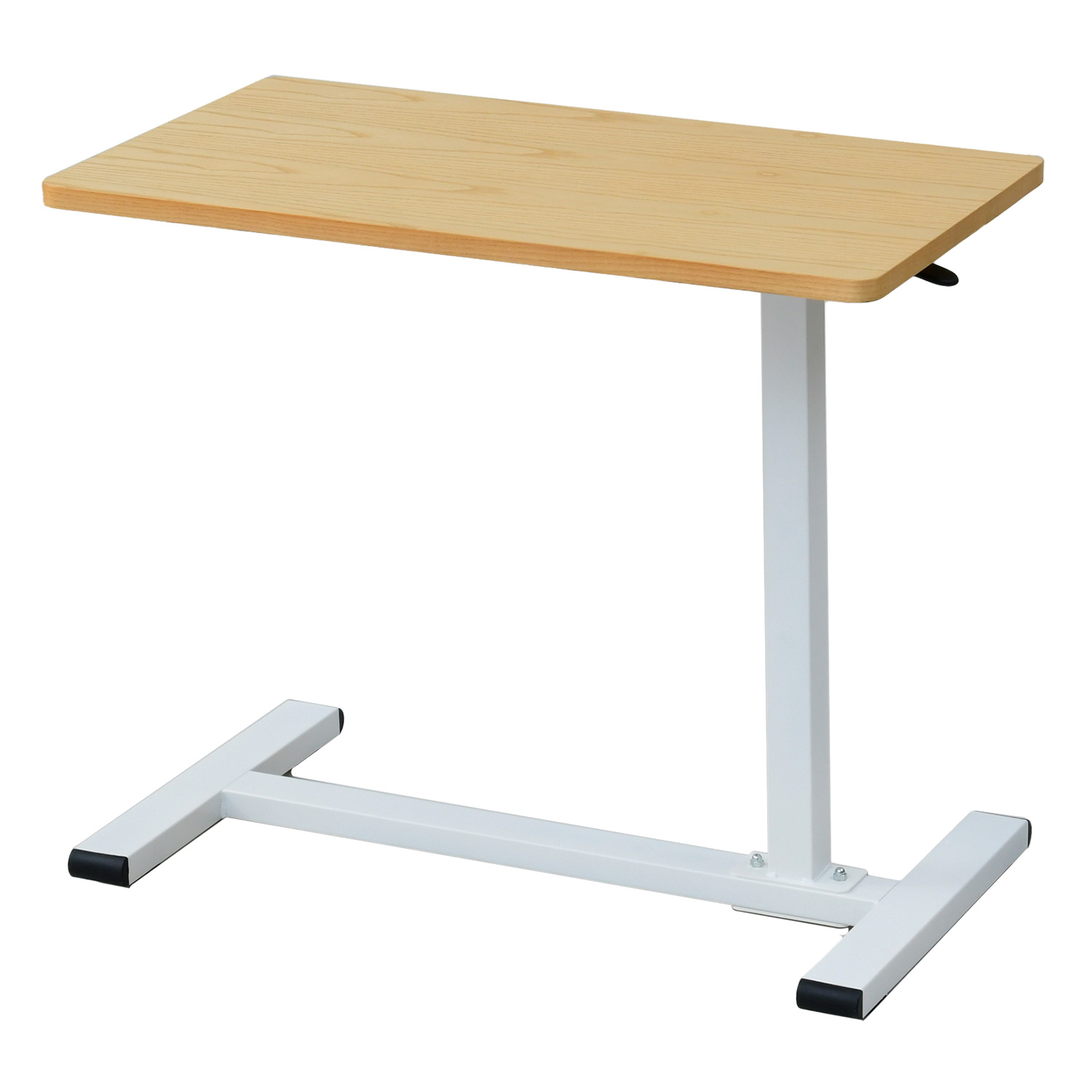 山善（YAMAZEN） ガス圧 昇降式テーブル パソコンデスク キャスター