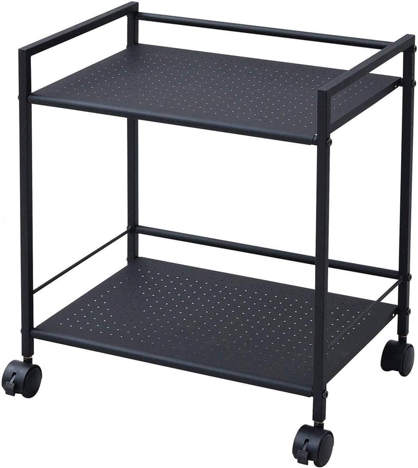 山善（YAMAZEN） キャスター付き スチールラック 2段 CPR-50432C 幅