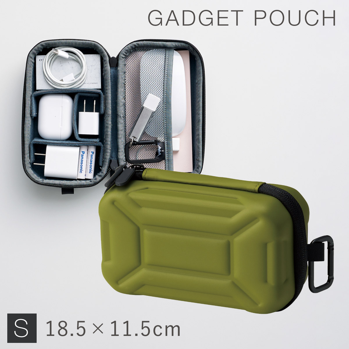 セトクラフト ガジェットポーチ 収納ポーチ トラベルポーチ 大容量
