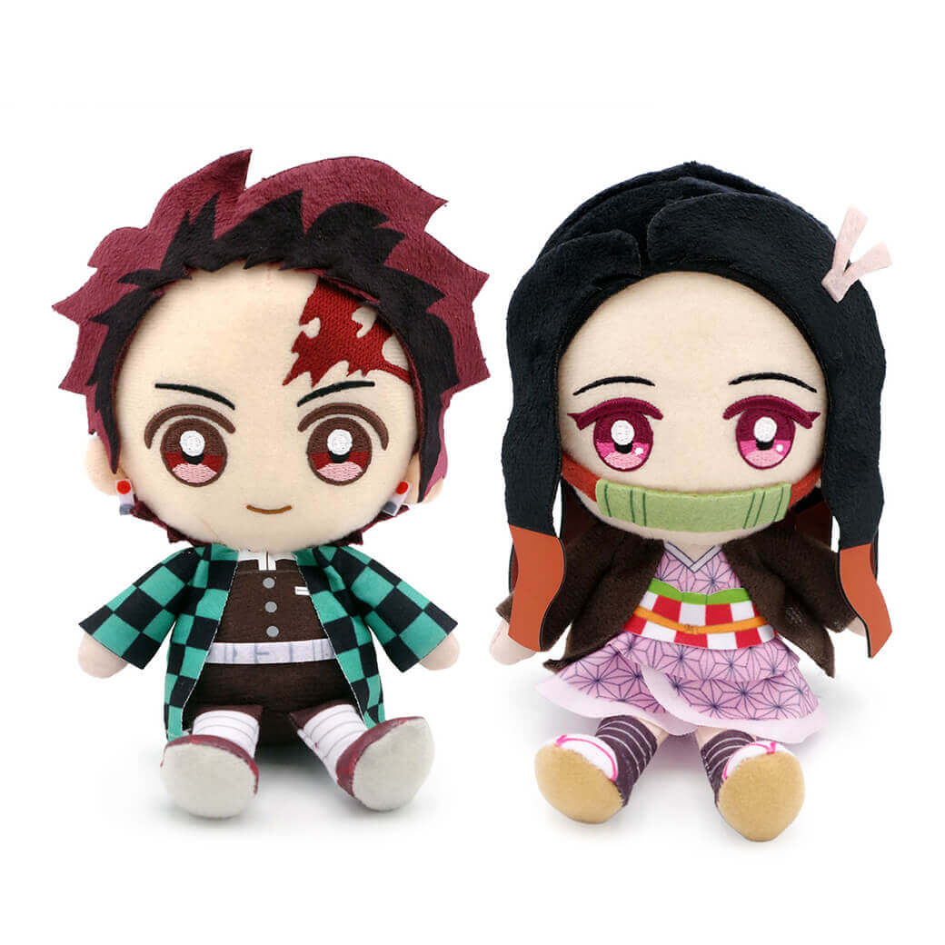 ぬいぐるみ「鬼滅の刃 Chibiぬいぐるみ ペアセット」 (電報なし) 炭