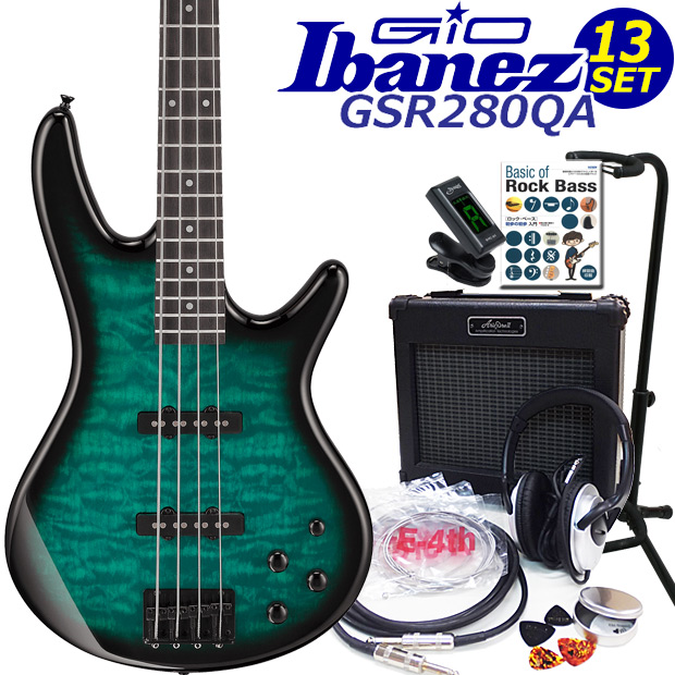 Ibanez（アイバニーズ） Gio Ibanez GSR280QA-TMS 4弦エレキベース