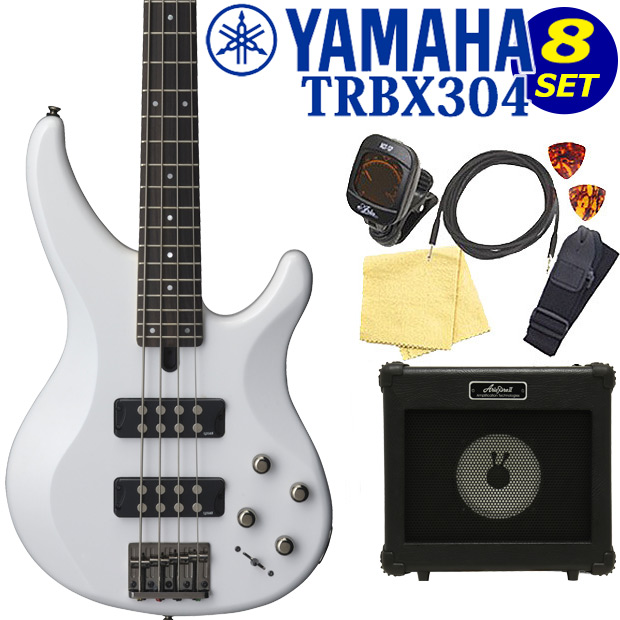 YAMAHA（ヤマハ） ベース TRBX304 WH 入門8点セット エレキベース