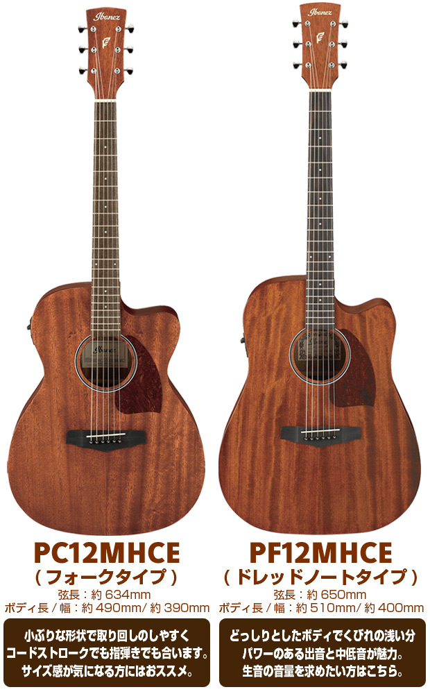 Ibanez（アイバニーズ） エレアコ 初心者セット PC12MHCE/PF12MHCE 17