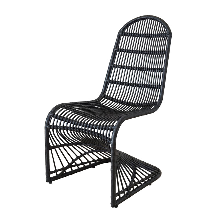 ELEMENTS チェア ラタンチェア ラタン 籐 スチール 1脚 椅子