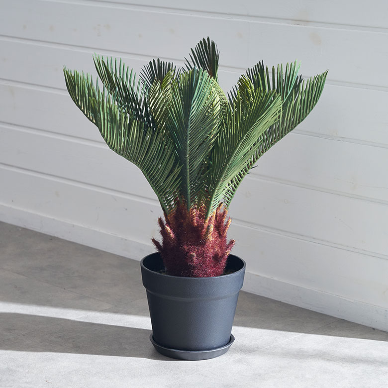 フェイク グリーン ソテツ 高さ 47cm 人工 観葉 植物 オブジェ 造花