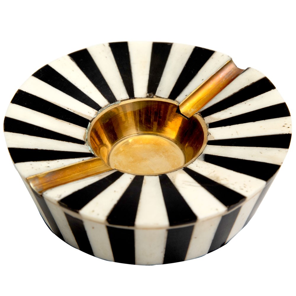 灰皿 おしゃれ 卓上 デザイン アンティーク レトロ プレゼント ボーン