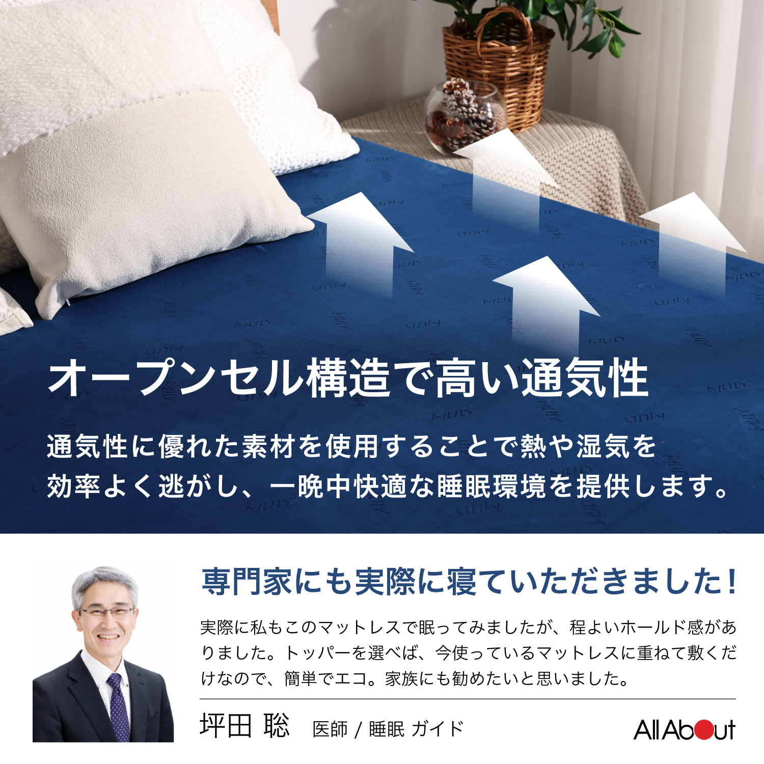 MLILY（エムリリー） 【医師・専門家が推奨】 マットレストッパー