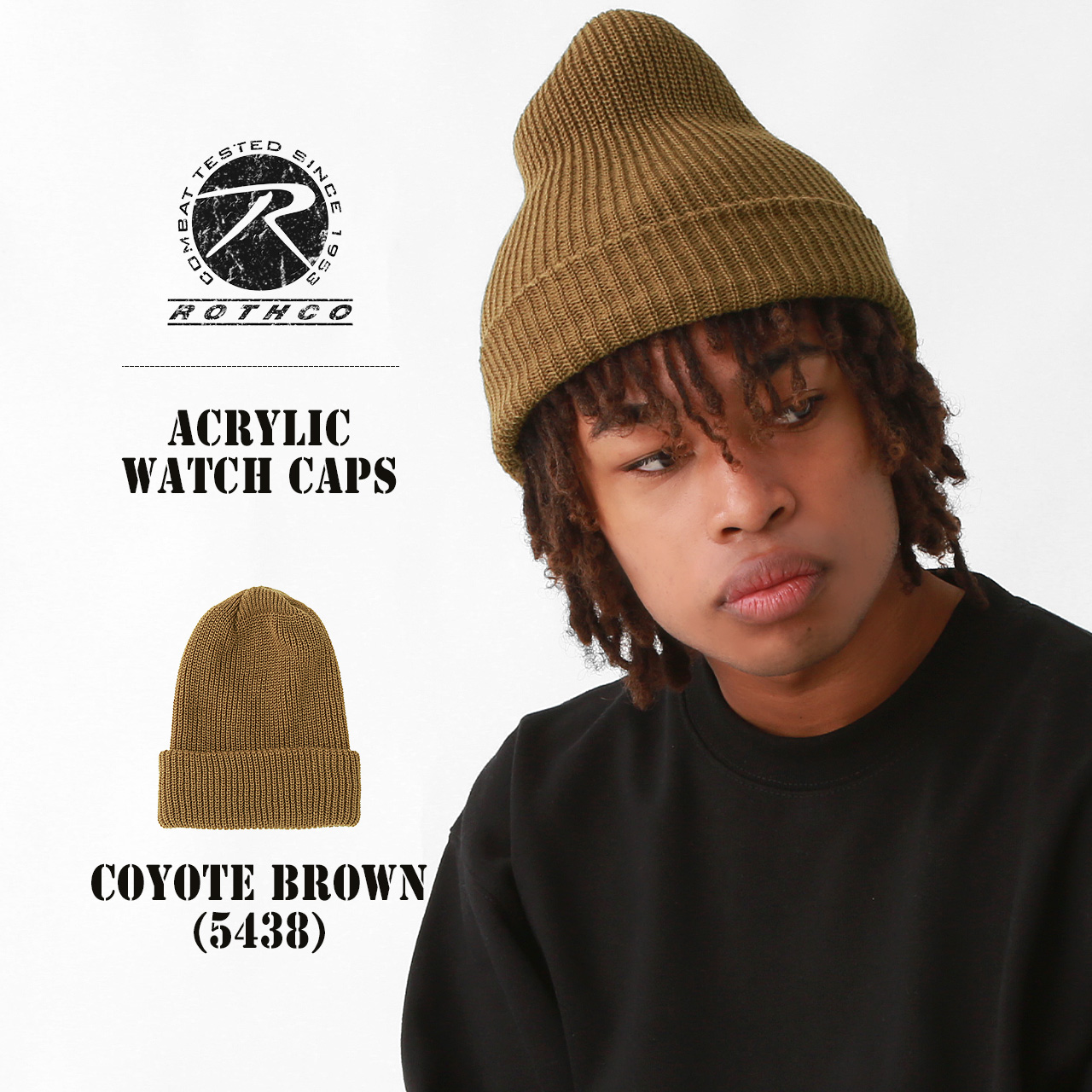 ROTHCO（ロスコ） ニットキャップ 無地 ニット帽 ビーニー 5464 5454