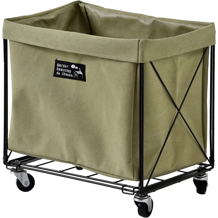 収納ボックス キャスター付き スリム カート ランドリーワゴン