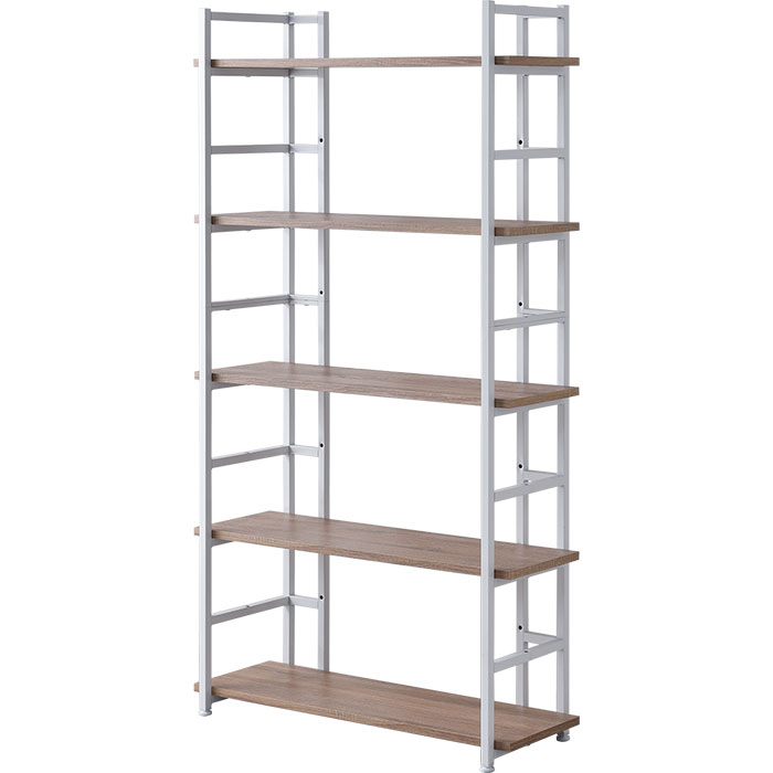 ワイエムワールド オープンシェルフ 幅90 5段 本棚 書棚 見せる収納