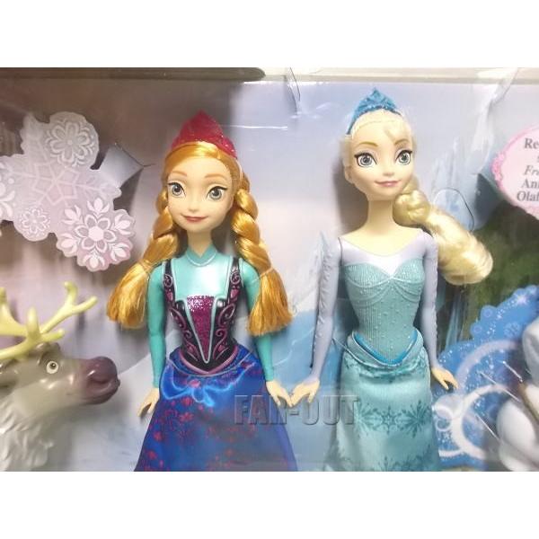 アナと雪の女王 アナ、エルサ、オラフ、スヴェン ドール 人形 4体入り