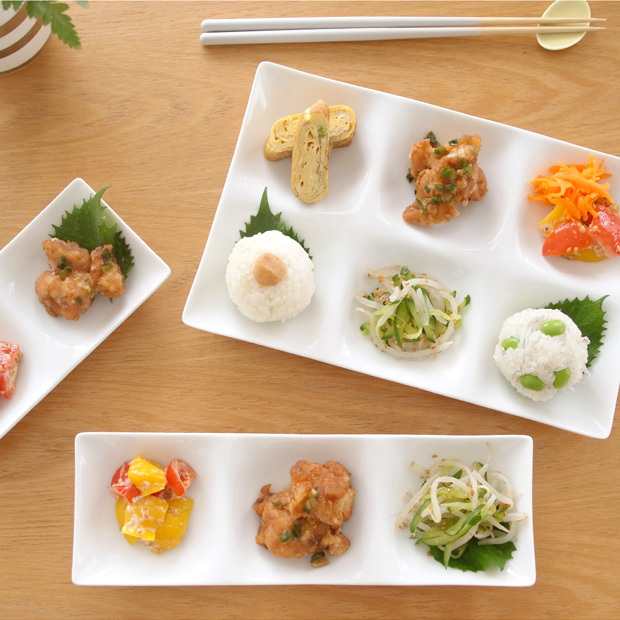 2/25はポイント10倍／ ミヤマ kowake コワケ 3つ仕切り皿 白磁 miyama