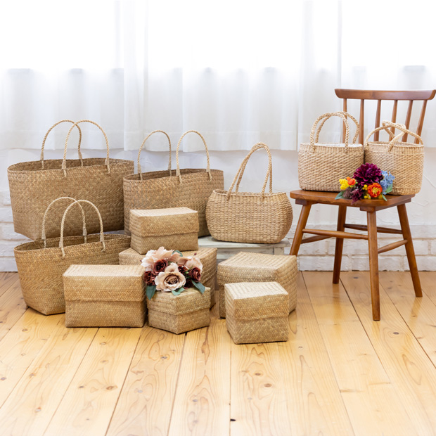 2/25はポイント10倍／ 蓋付き 収納かご S 長方形 幅22cm バスケット 深