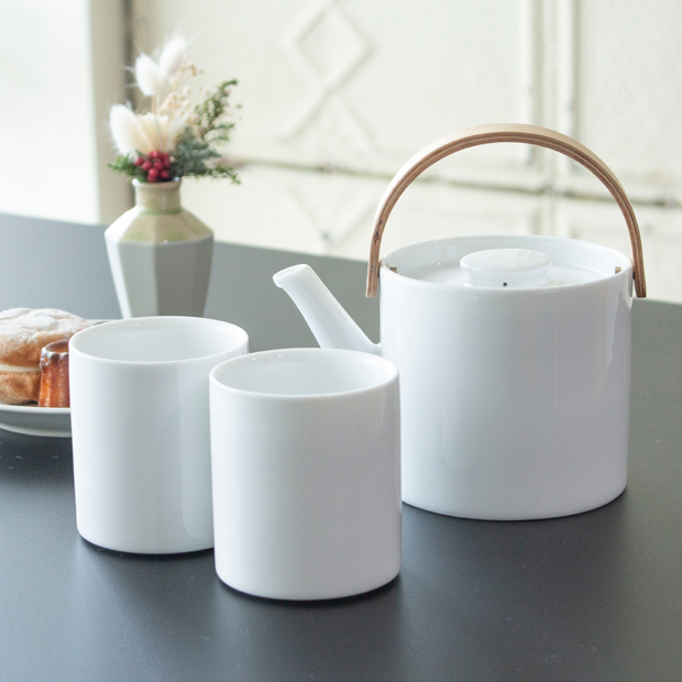 2/27-3/1はポイント10倍／ ティーポット＆ダブルウォールカップセット