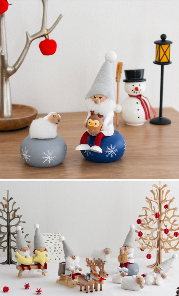 ノルディカニッセ 白羊 小 NORDIKA nisse クリスマス 雑貨 木製 人形