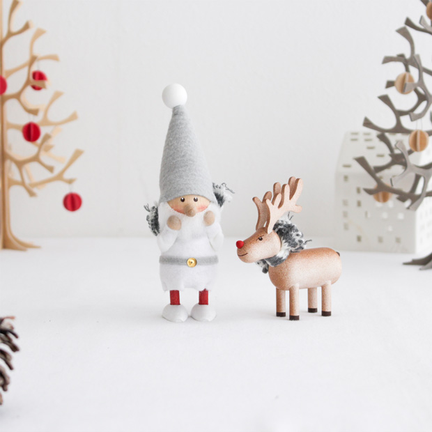 ノルディカニッセ スカーフサンタ サイレントナイト ＋ トナカイ