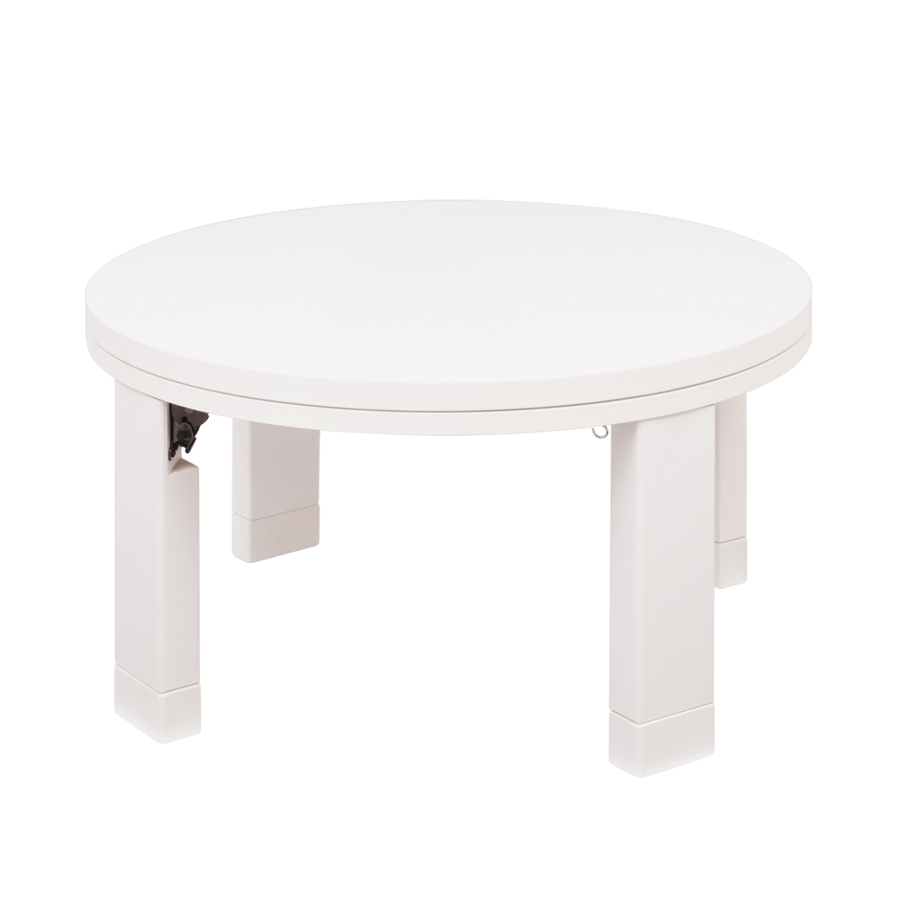 こたつ テーブル 円形 日本製 天然木丸型折れ脚こたつ ロンド 75cm