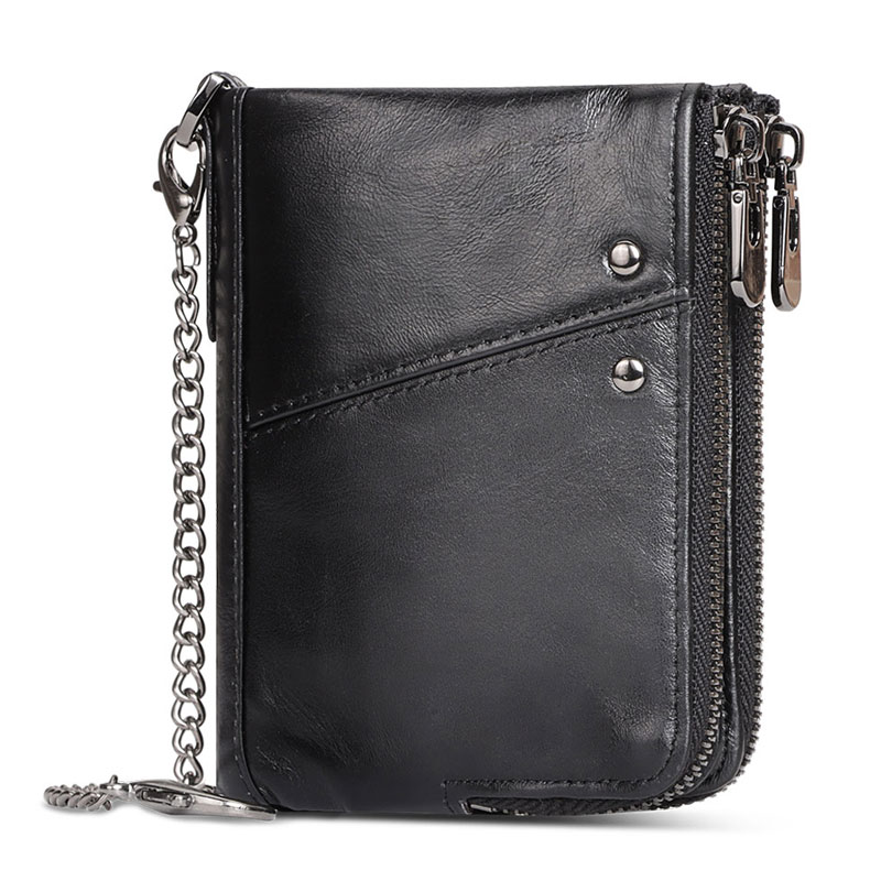 本革財布 メンズ レディース 二つ折り財布 RFID スキミング防止 レザー