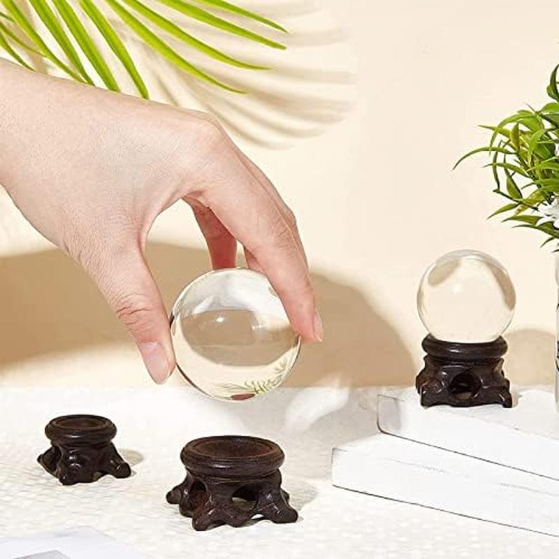 水晶玉 置き台パワーストーン 浄化置き台 丸玉専用 木製台座 厳選 上質