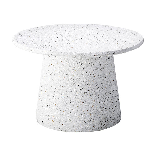 東谷 サイドテーブル 高さ46cm 幅45cm テラゾー柄 ナイトテーブル