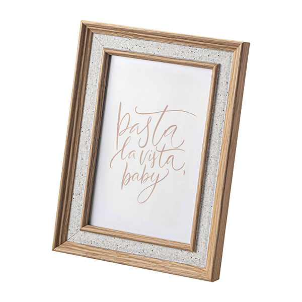 東谷 フォトフレーム 2WAY 縦 横 絵葉書 石目調 額縁 ハガキ 卓上