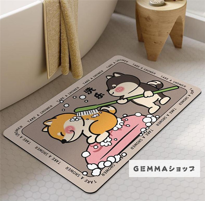 珪藻土バスマット 足ふきマット 吸水 速乾 抗菌 部屋 風呂場 玄関