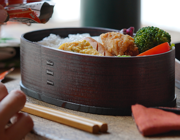 曲げわっぱ 大館工芸社 小判弁当 大 ふきうるし塗 わっぱ弁当 秋田杉