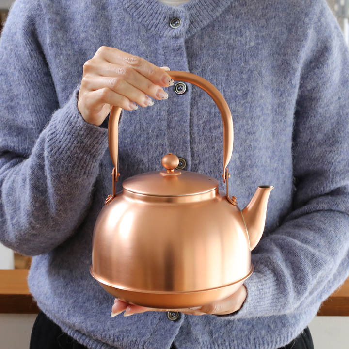 東屋 銅之薬缶 2.18L ヤカン 新潟県燕市 日本製 : がらんどう 手仕事品