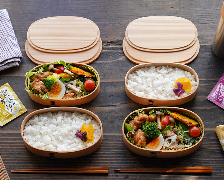 曲げわっぱ 弁当箱 小判入子 レディース 栗久 わっぱ弁当 国産 日本製