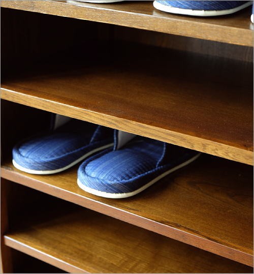 スリッパラック 木製 アンティーク レトロ 棚板可動式 おしゃれ 玄関