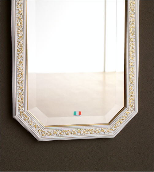 鏡 壁掛けミラー 玄関 おしゃれ イタリア製 ロング 姿見 ウォール