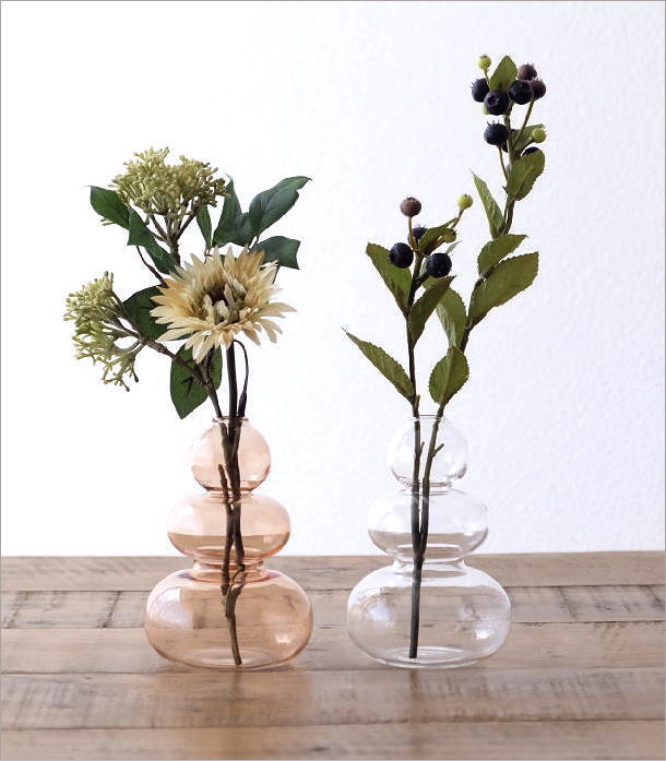 花瓶 花びん フラワーベース おしゃれ ガラス 花器 かわいい 一輪挿し