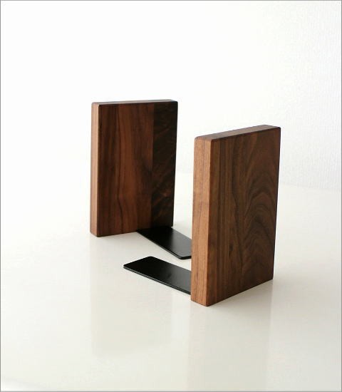 ブックエンド 木製 おしゃれ 本立て 本立 卓上 仕切り ブックスタンド