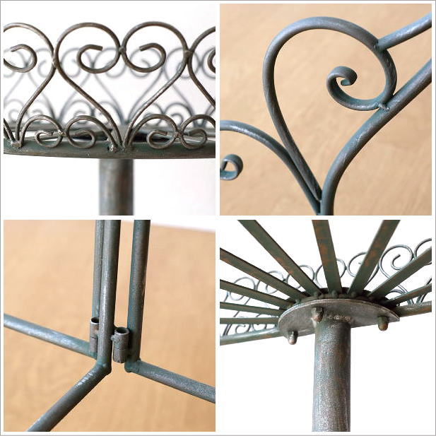 フラワースタンド おしゃれ アイアン 2段 バスケット フラワーラック