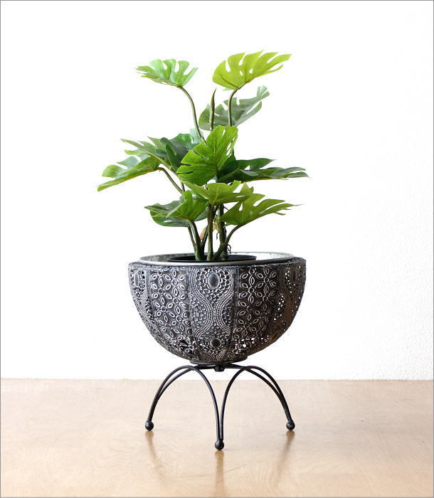 鉢カバー プランターカバー おしゃれ アイアン アンティーク 鉢 脚付き