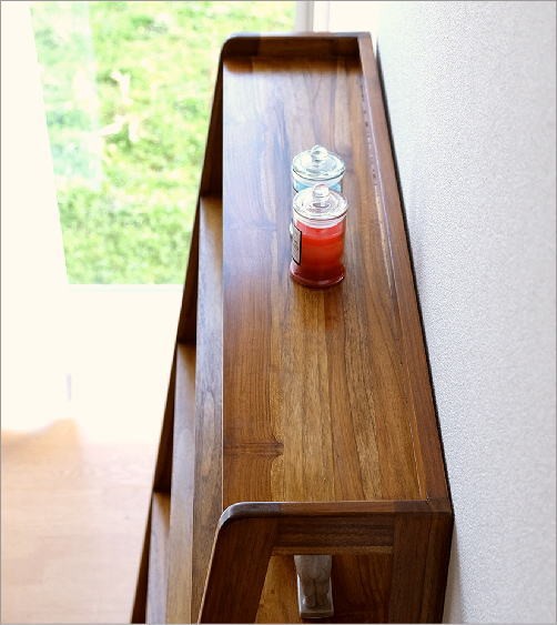 本棚 無垢 木製 天然木 おしゃれ ナチュラル 飾り棚 飾棚 オープン