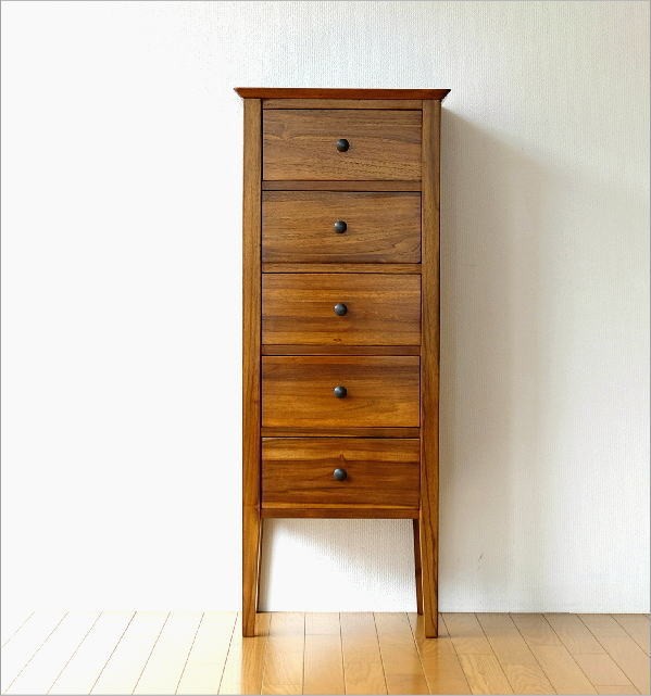 チェスト 木製 収納 5段 タンス 引き出し 無垢 天然木 リビング