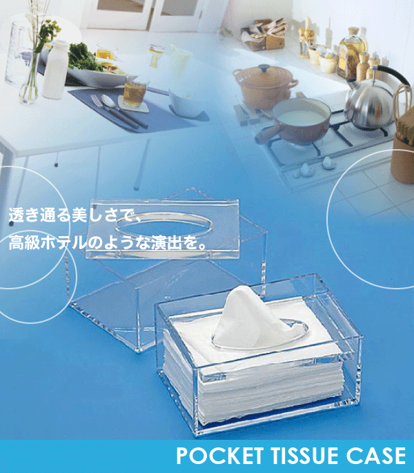 日本製 クリアで美しいポケットティッシュケース (ティッシュ ボックス