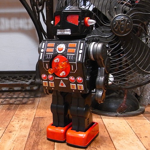 マシンガンロボット ブリキのおもちゃ ブリキの電動ロボット