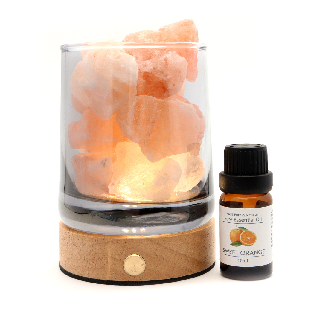 GOLD STONE アロマストーン 4点セット LEDライト台座 天然石 原石 約