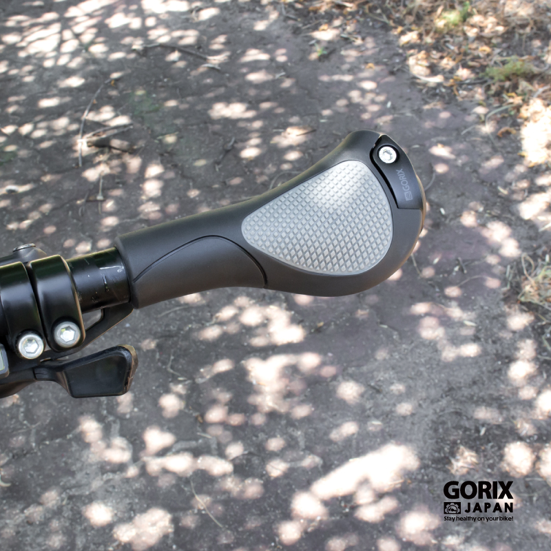 GORIX 自転車グリップ エルゴグリップ (GQZ801)黒 クロスバイク mtb