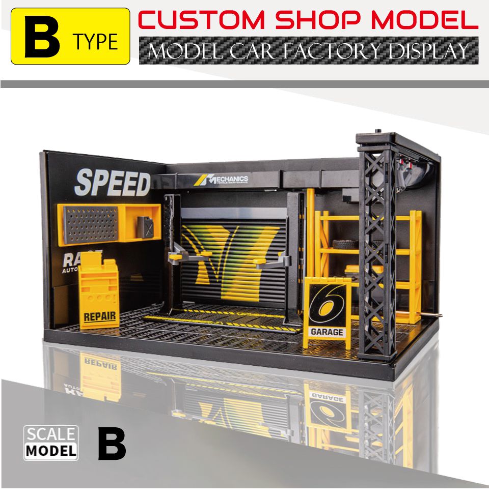 ミニカー ディスプレイケース 模型 カスタムショップモデル Bタイプ