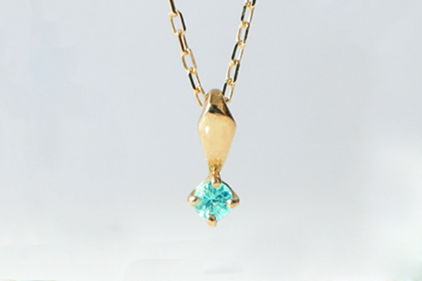 ネックレス 希少石 パライバトルマリン ブラジル産オールドマイン 一粒