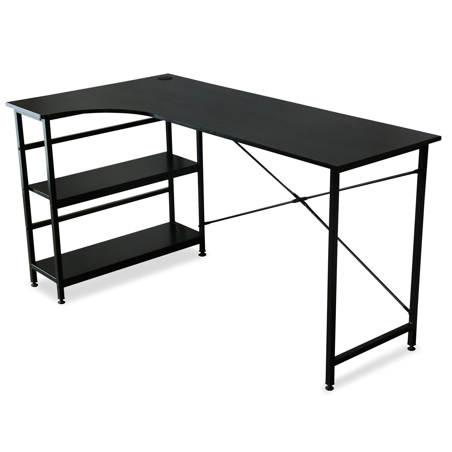 DORIS（ドリス） パソコンデスク ゲーミングデスク 収納 棚付き 学習机