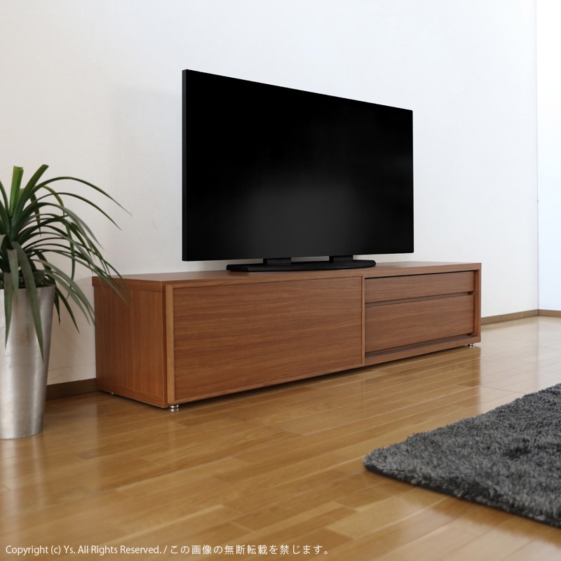 テレビ台 180cm テレビボード ブラックチェリー ブラウン 国産 日本製